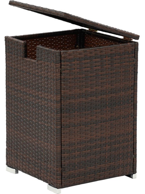 Coffre de rangement pour brasero en rotin, 60cm - Kiabi