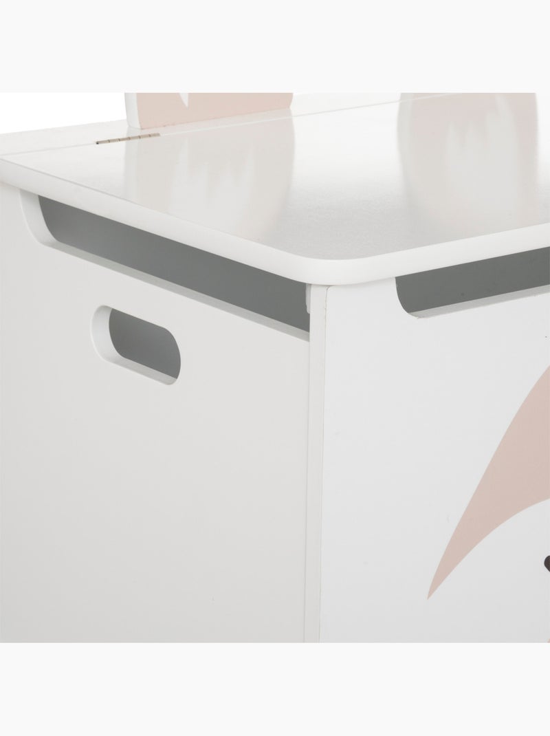Coffre de rangement pour enfant en bois DOUCEUR Blanc - Kiabi