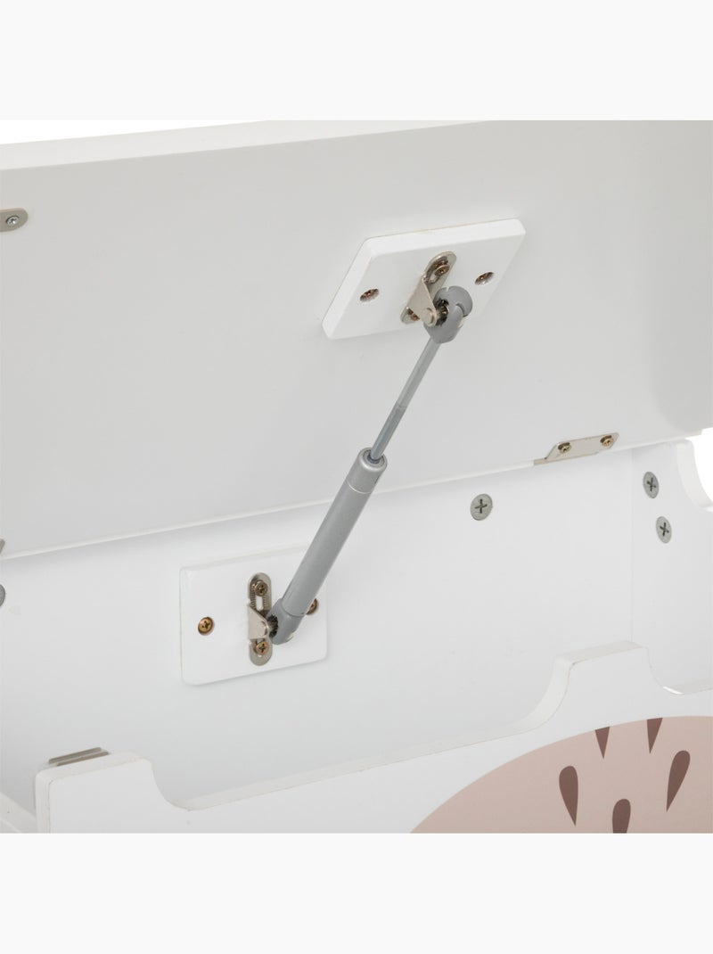 Coffre de rangement pour enfant en bois DOUCEUR Blanc - Kiabi
