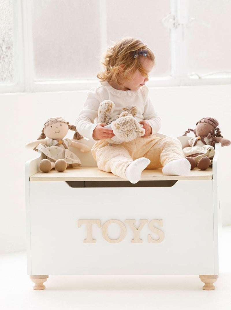 Coffre de rangement pour jouets Blanc - Kiabi
