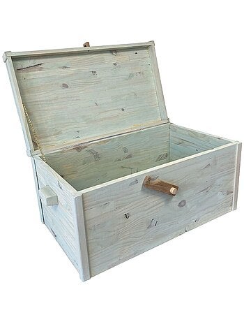 Coffre en bois de pin