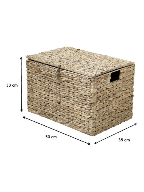 Coffre En Jacinthe D'eau Avec Couvercle - Kiabi