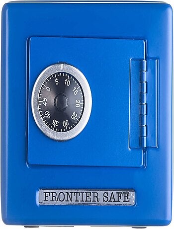 Coffre-fort à combinaison, bleu