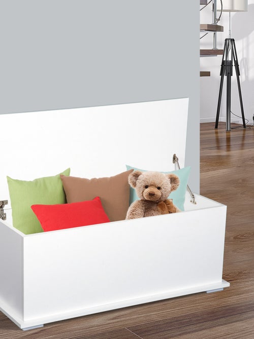 Coffre malle de rangement dim. 100L x 40l x 40H cm panneaux particules - Kiabi