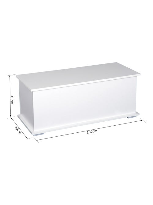 Coffre malle de rangement dim. 100L x 40l x 40H cm panneaux particules - Kiabi