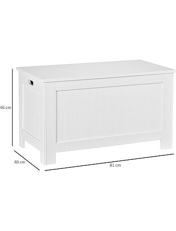 Coffre malle de rangement dim. 81L x 40l x 46H cm