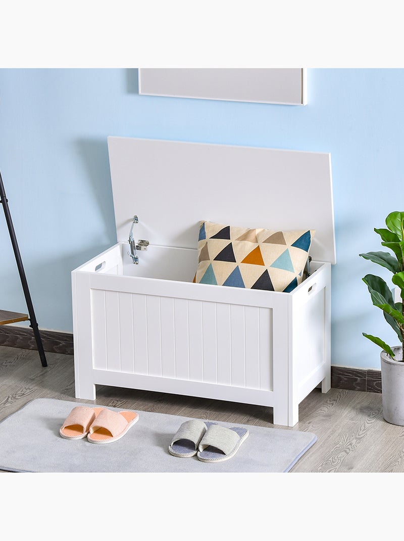 Coffre malle de rangement dim. 81L x 40l x 46H cm Blanc Blanc - Kiabi