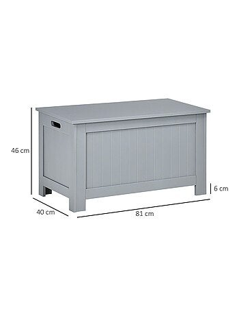 Coffre malle de rangement dim. 81L x 40l x 46H cm