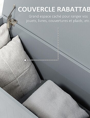 Coffre malle de rangement dim. 81L x 40l x 46H cm