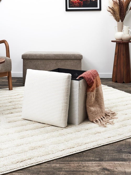 Coffre pouf collection VICTOR - Kiabi