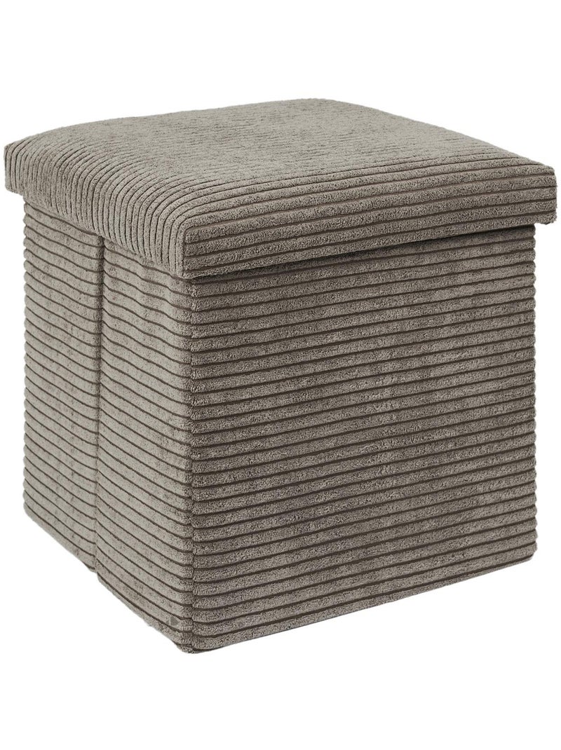 Coffre pouf collection VICTOR Gris taupe - Kiabi