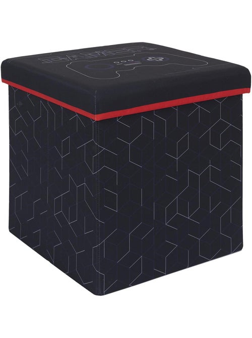 Coffre pouf GAME noir - Kiabi