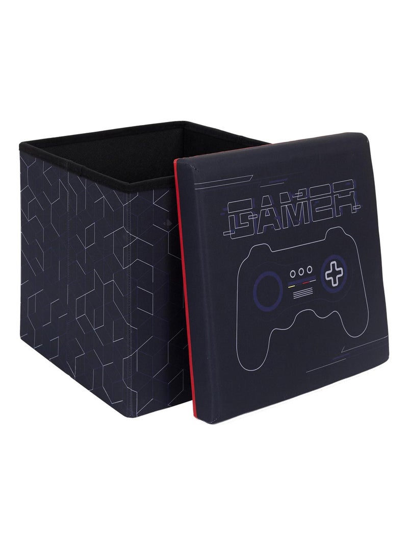 Coffre pouf GAME noir Noir Noir - Kiabi