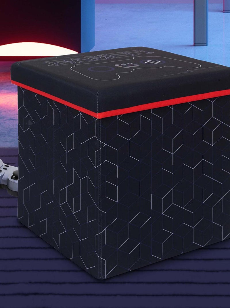 Coffre pouf GAME noir Noir Noir - Kiabi