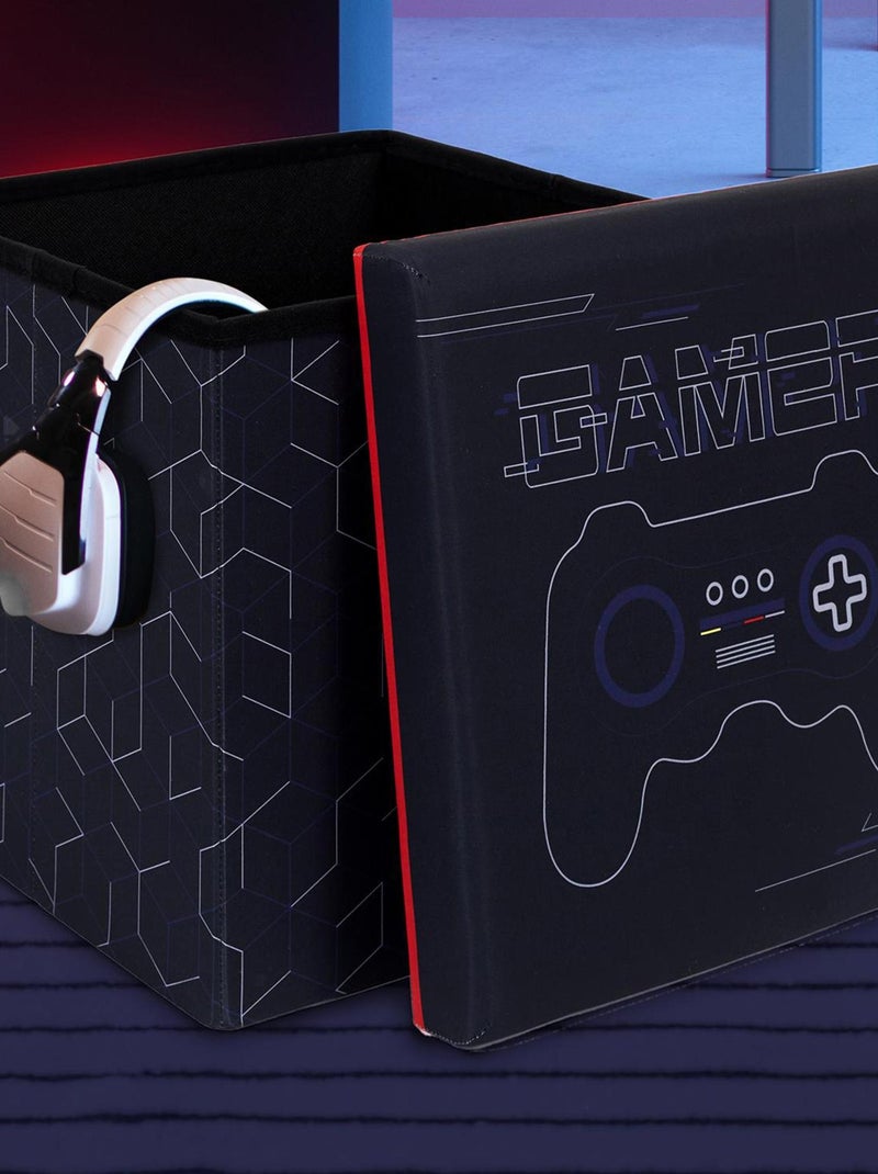 Coffre pouf GAME noir Noir Noir - Kiabi