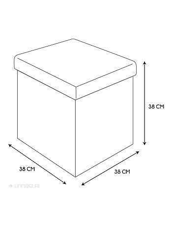 Coffre pouf pliable CHIC