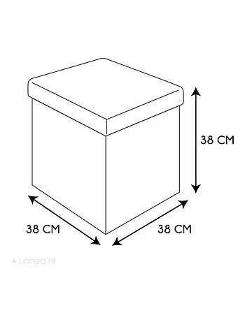 Coffre pouf pliable MIRAGE