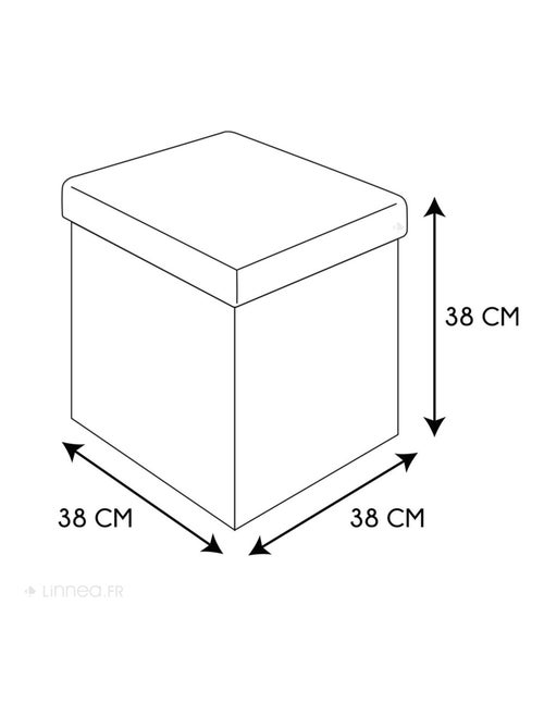 Coffre pouf pliable MIRAGE - Kiabi