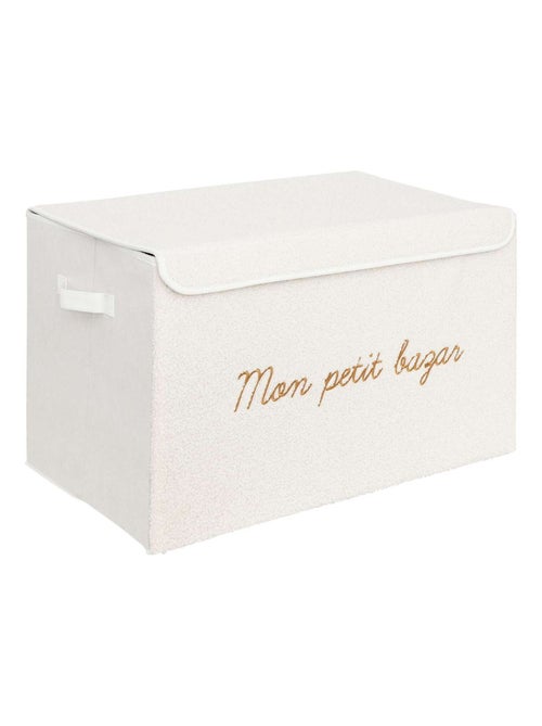 Coffre rangement en bouclette YUKI - Kiabi