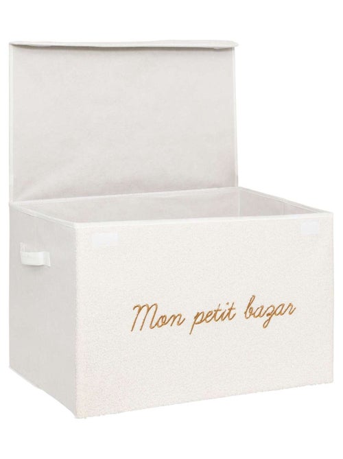 Coffre rangement en bouclette YUKI - Kiabi