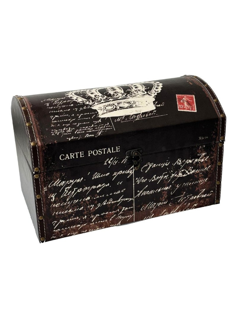 Coffre rétro Paris carte postale Marron - Kiabi