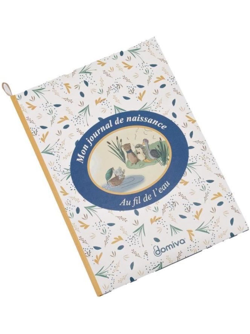 Coffret - domiva - au fil de l'eau - boîte à trésors + journal de naissance Bleu - Kiabi