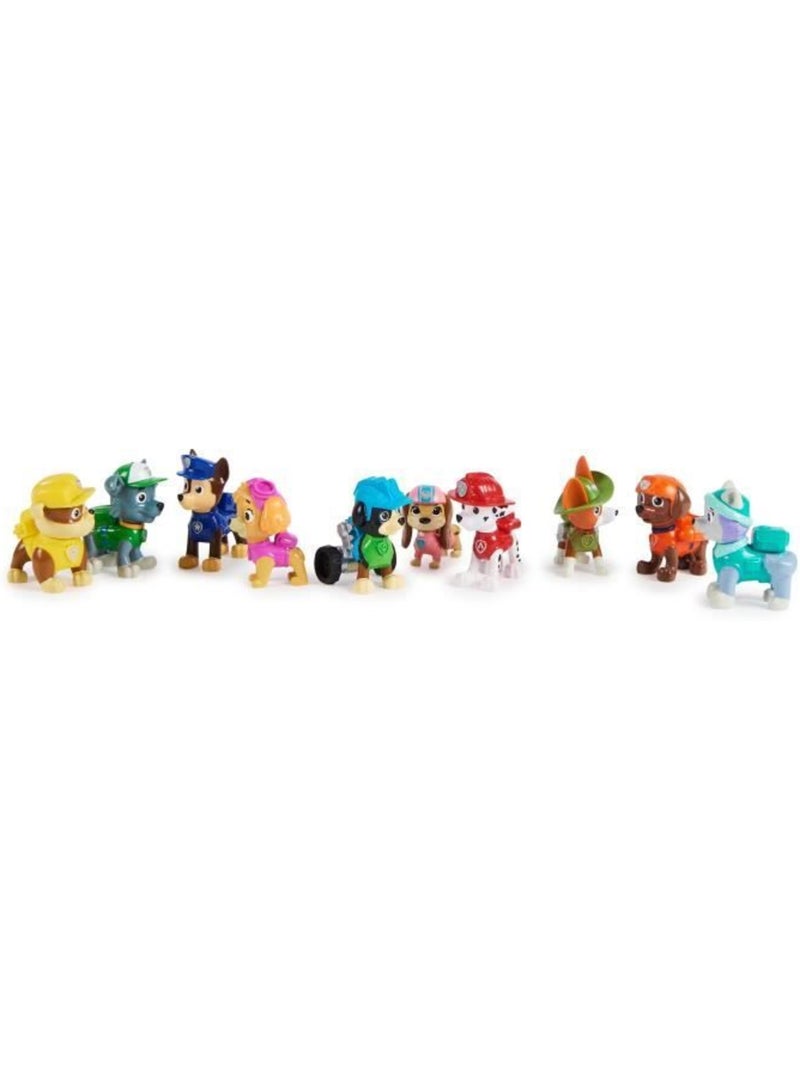 Coffret 10 figurines pat' patrouille - édition 10ème anniversaire - spin master - dès 3 ans Blanc - Kiabi