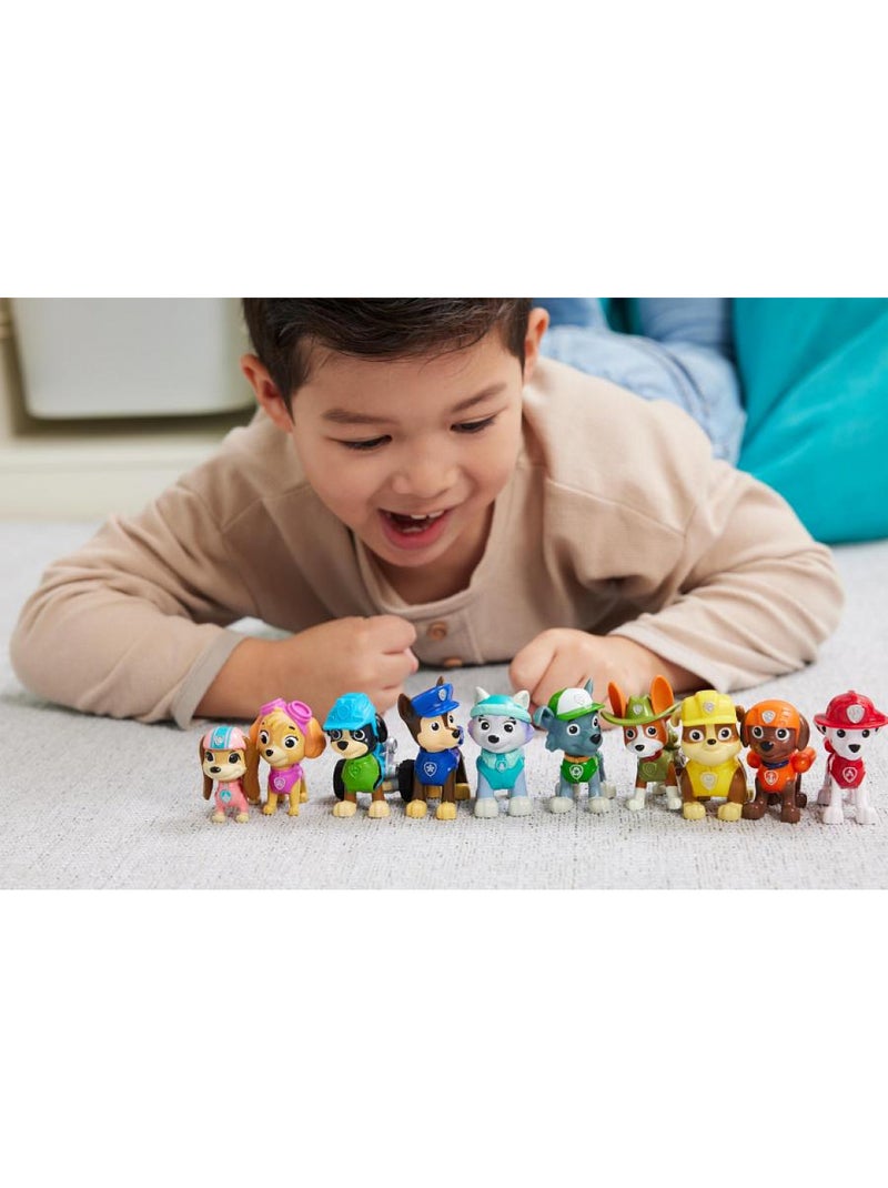 Coffret 10 figurines pat' patrouille - édition 10ème anniversaire - spin master - dès 3 ans Blanc - Kiabi
