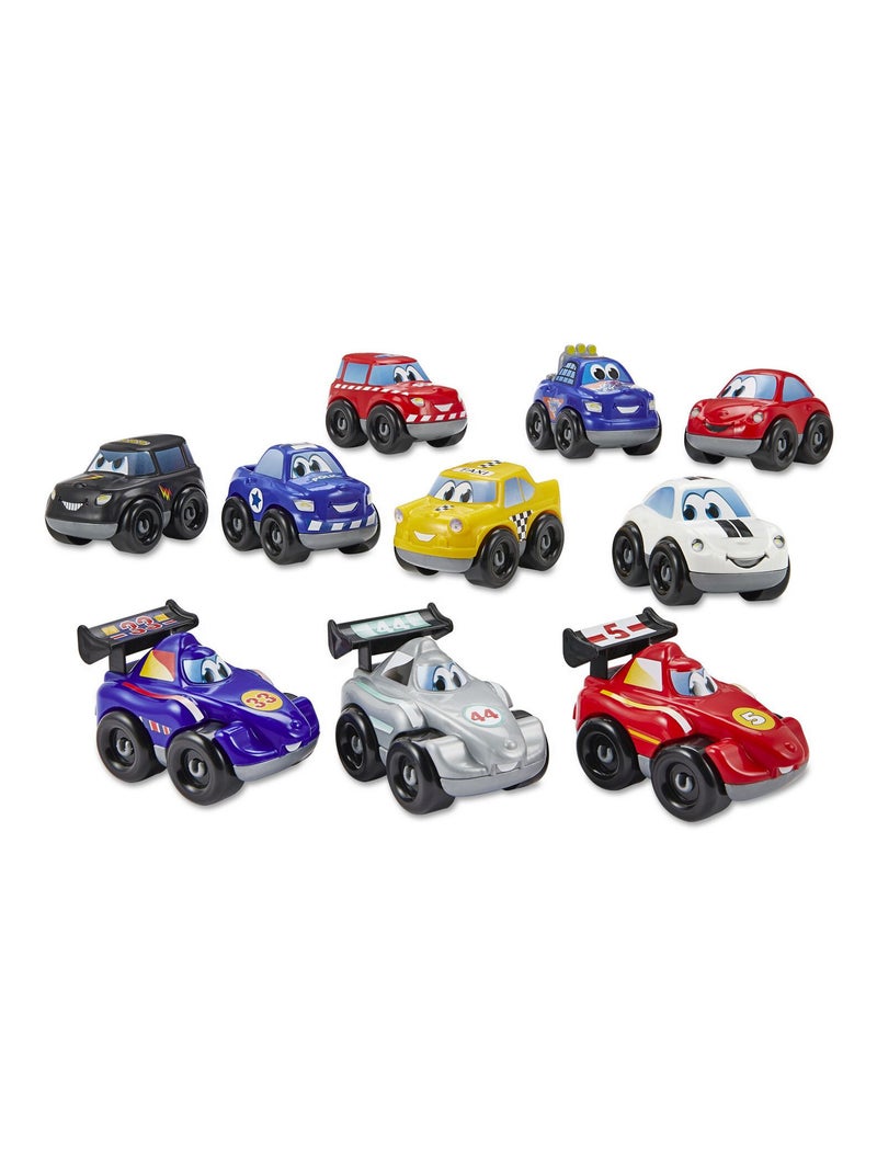 Coffret 10 Véhicules - Fast Car - Ecoiffier Multicolore - Kiabi