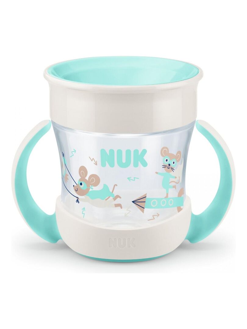 Coffret 2 tasses d'apprentissage Mini Magic Cup Jour&Nuit Turquoise/Bleu Nuk  - Bleu - Kiabi - 24.99€