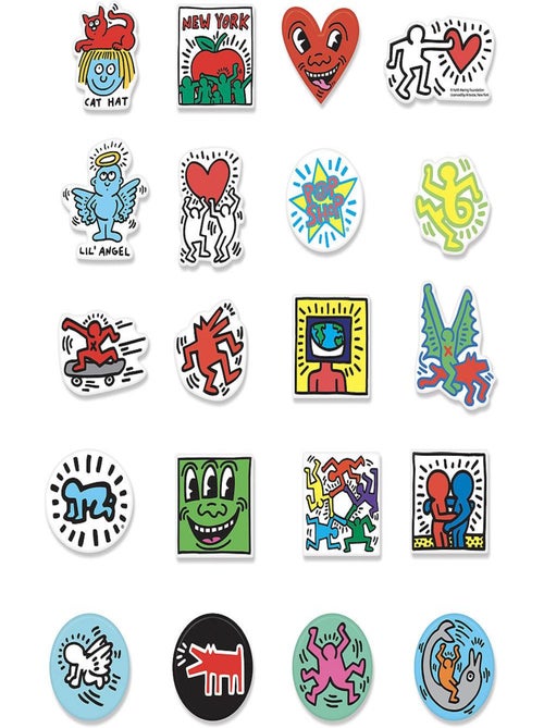 Coffret 20 magnets Keith Haring - Kiabi