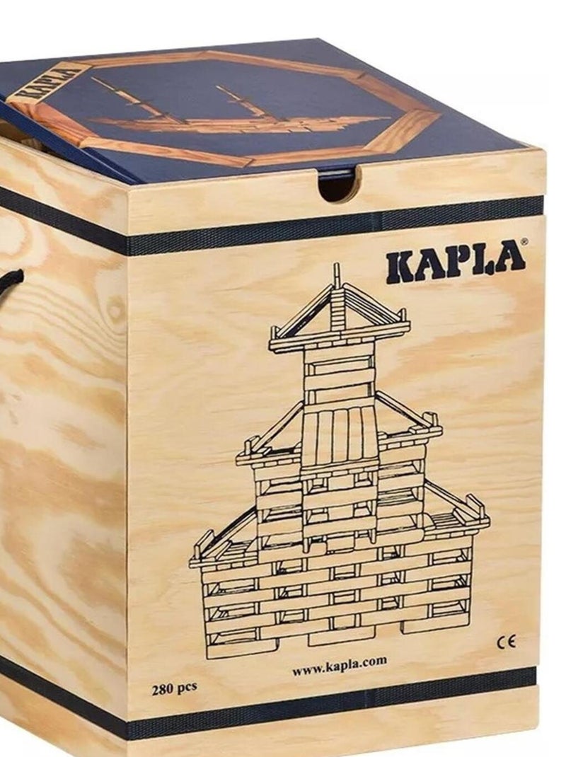 Coffret 280 planchettes Kapla et 1 livre d'art bleu N/A - Kiabi