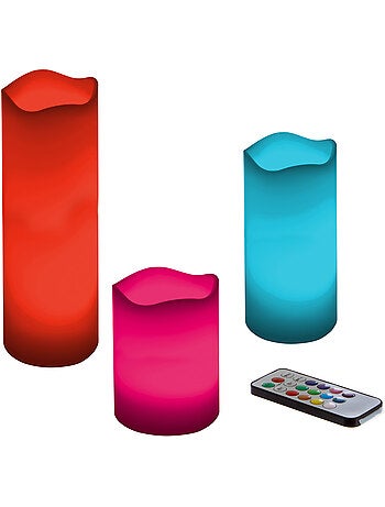 Coffret 3 bougies LED