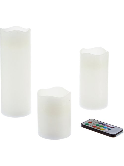 Coffret 3 bougies LED - Kiabi