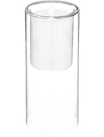 Coffret 3 bougies LED double paroi verre SENA