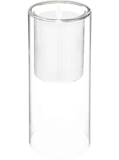 Coffret 3 bougies LED double paroi verre SENA - Kiabi