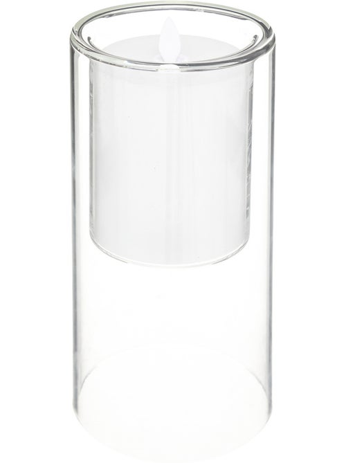 Coffret 3 bougies LED double paroi verre SENA - Kiabi