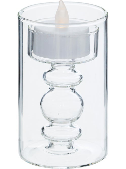 Coffret 3 bougies LED en support verre à bulles LENA - Kiabi Coffret 3 bougies LED en support verre à bulles LENA - Kiabi