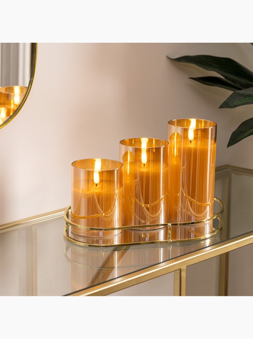 Coffret 3 bougies LED SENA - Kiabi