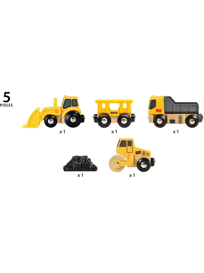 Coffret 3 engins de chantier Jaune - Kiabi