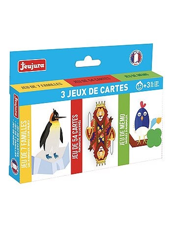 Coffret 3 jeux de cartes
