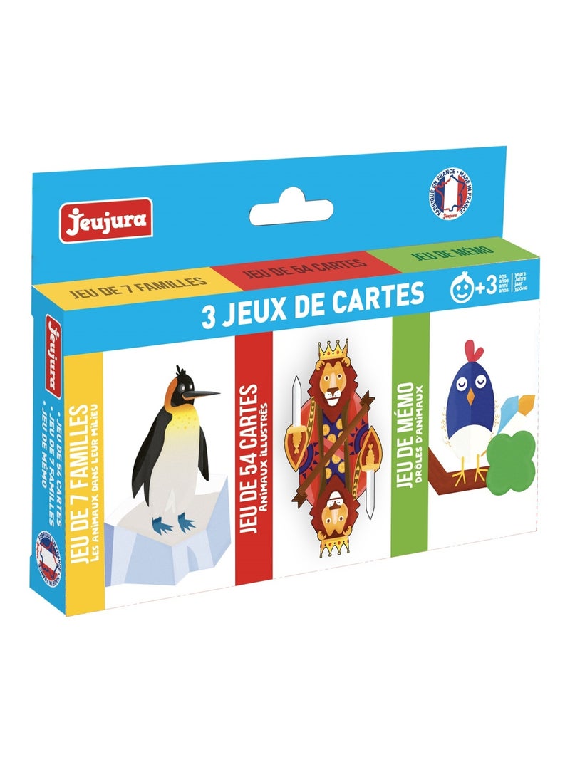 Coffret 3 jeux de cartes N/A - Kiabi