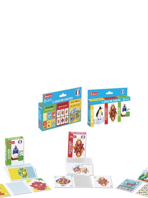 Coffret 3 jeux de cartes - Kiabi
