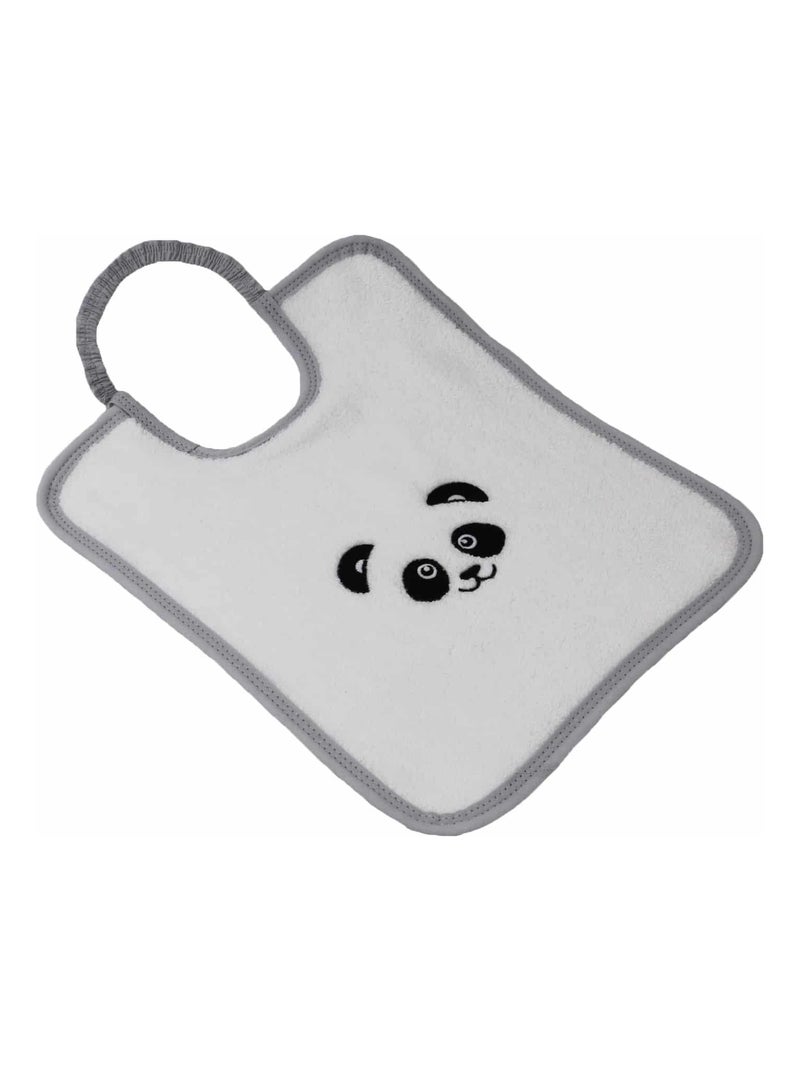 Coffret 3 piéces coton brodé PANDA Blanc - Kiabi