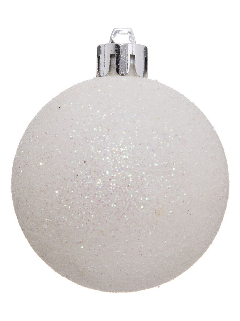 Coffret 35 pièces de décoration pour sapin de Noël Blanc - Kiabi