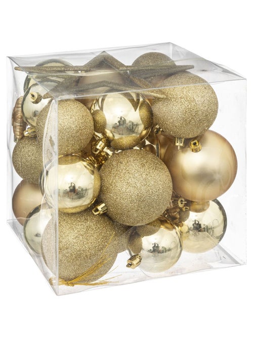Coffret 35 pièces de décoration pour sapin de Noël - Kiabi Coffret 35 pièces de décoration pour sapin de Noël - Kiabi