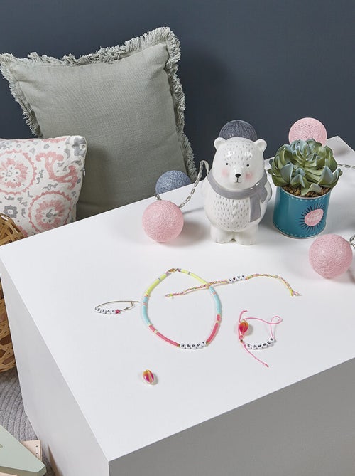 Coffret 4 Bijoux à messages à créer - Kiabi