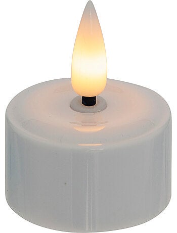 Coffret 4 bougies chauffe-plat LED sur socle AITOR