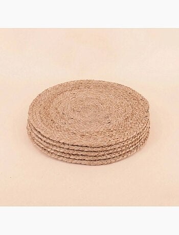 Coffret 4 sets de table, 4 ronds serviette, 4 dessous de verre