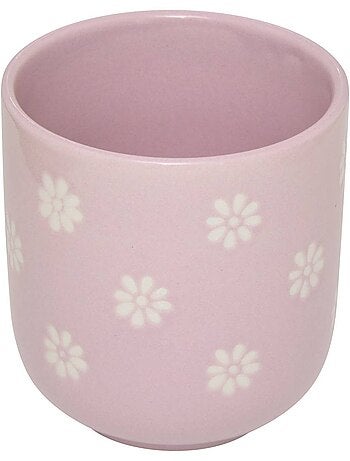 Coffret 4 tasses à café motif fleuri margot